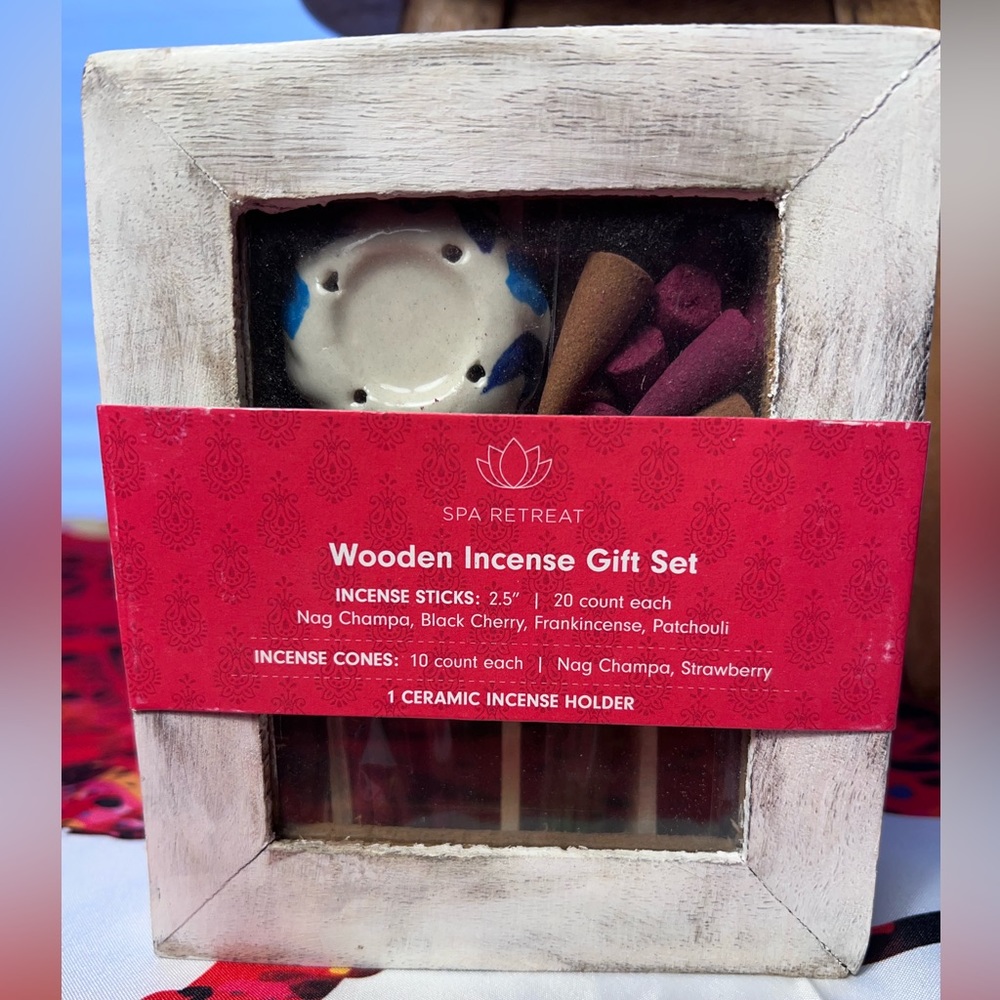Spa Treatment wooden incense Gift Set